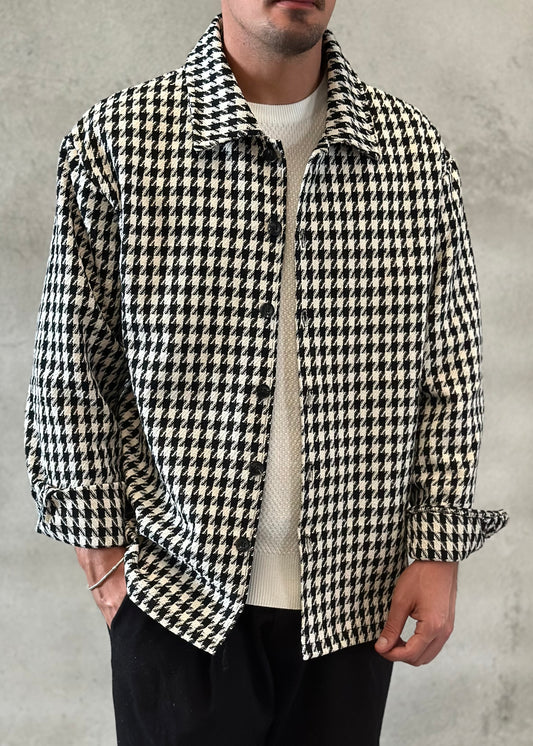 Jacket / Camicione pied de poule Black - Taglia XL